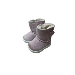 UGG Keelan Sparkle Baby Pink Boots Size 0/1